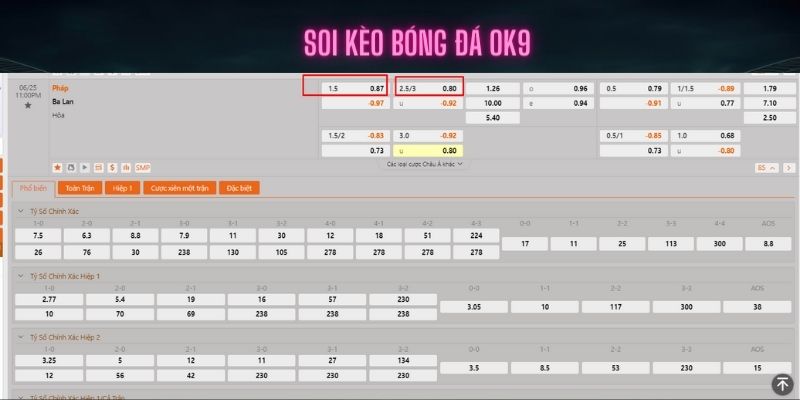 Soi kèo trận Pháp vs Ba Lan vào ngày 25/06